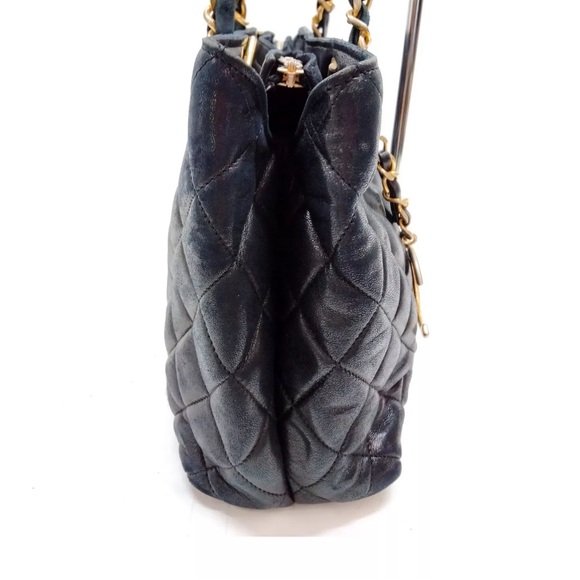 🏆💎💯 CHANEL Matelasse Black Lambskin Shoulder Bag - Picture 4 of 16